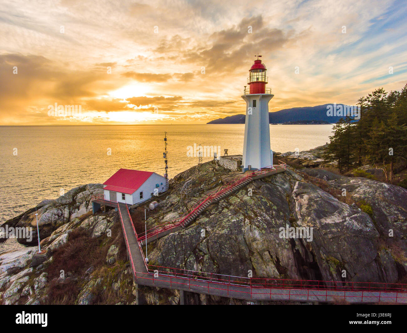 Lighthouse park Vancouver Canada Foto Stock