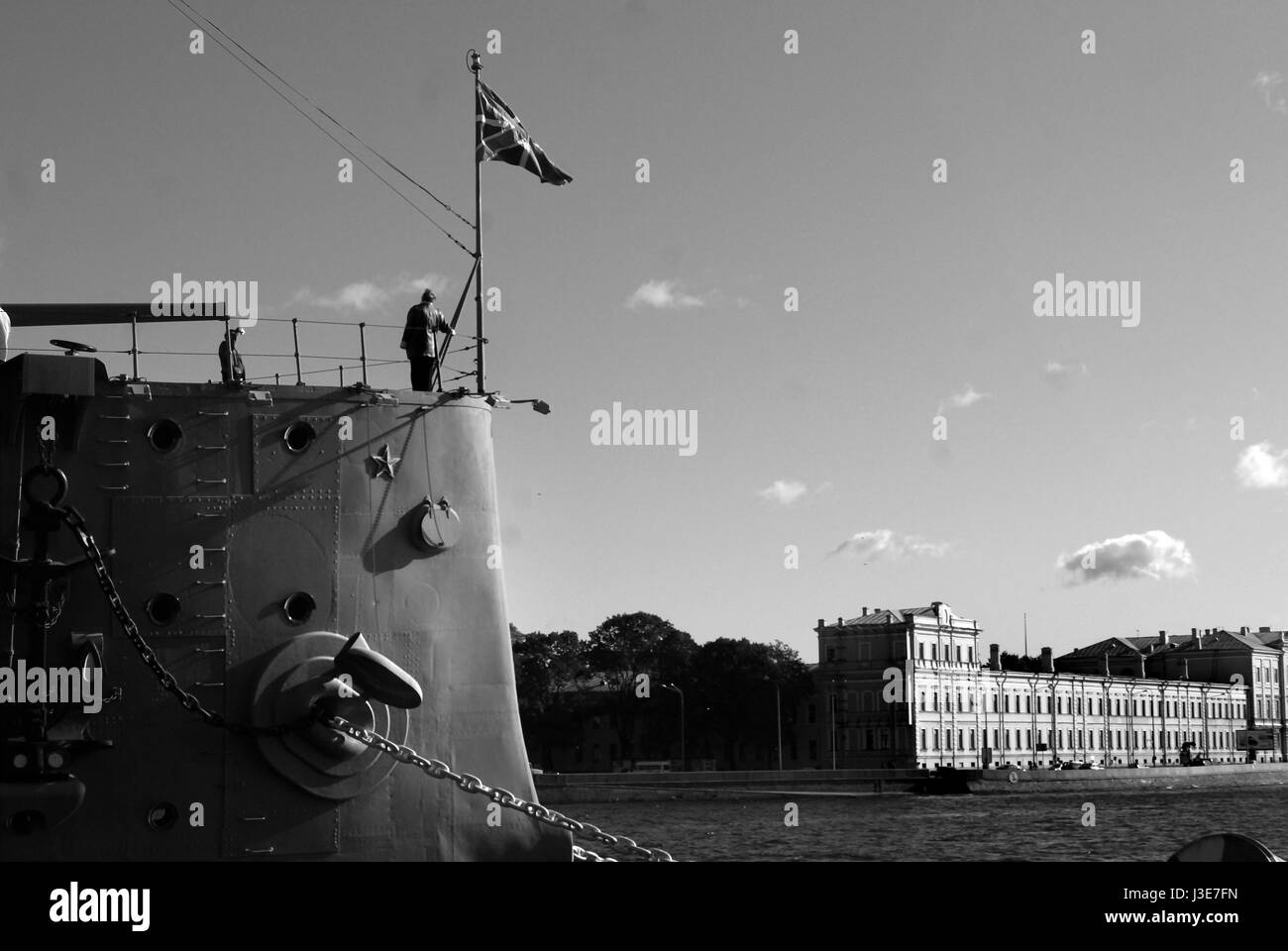 L incrociatore Aurora, San Pietroburgo Foto Stock