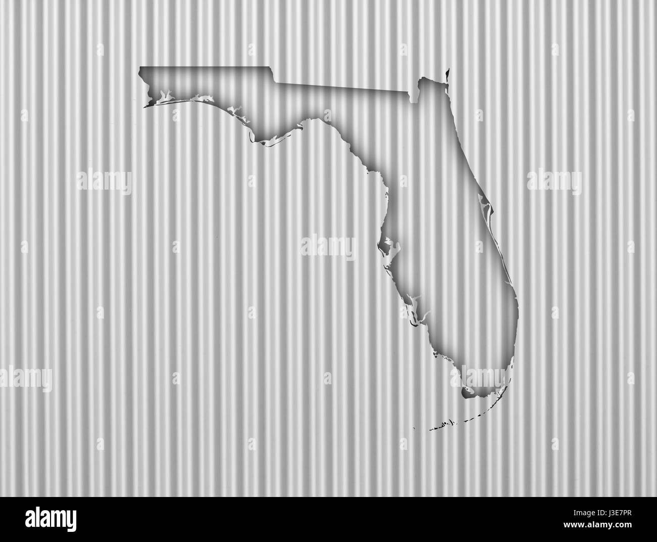 Florida Mappa Dello Stato E Punti Di Riferimento Frigorifero Collage - Foto 5
