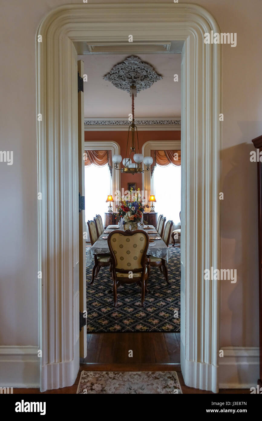 Eleganti dintorni del bicchiere delle pieghe Inn in Vicksburg, Mississippi Foto Stock