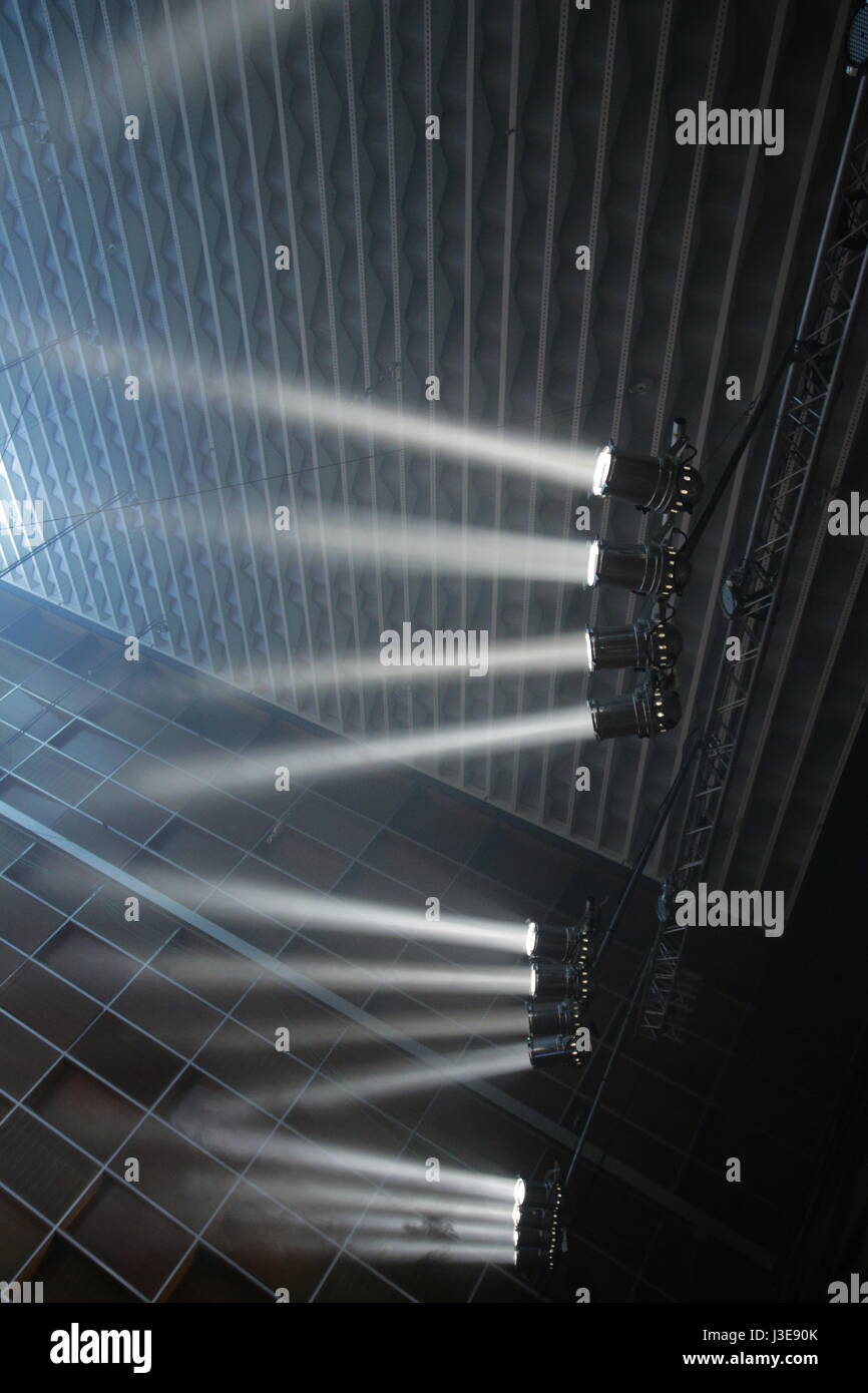 Fase faretti per un concerto Foto Stock