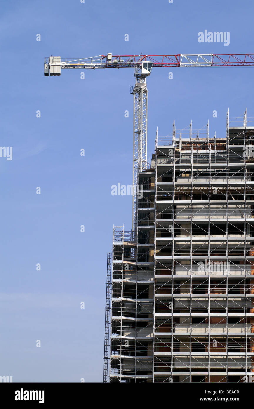 Un alto edificio in costruzione Foto Stock