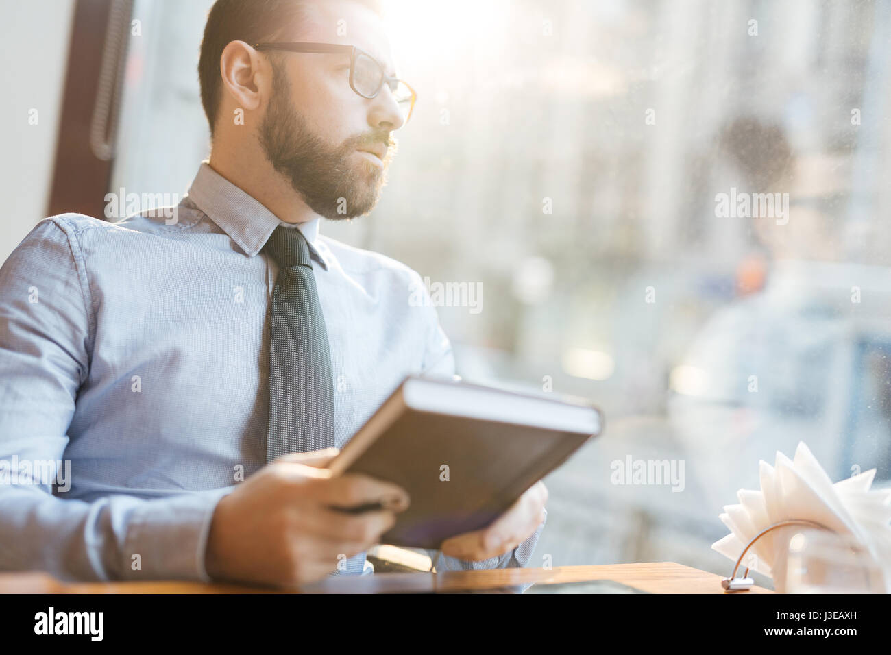 Rompere in caffè Foto Stock