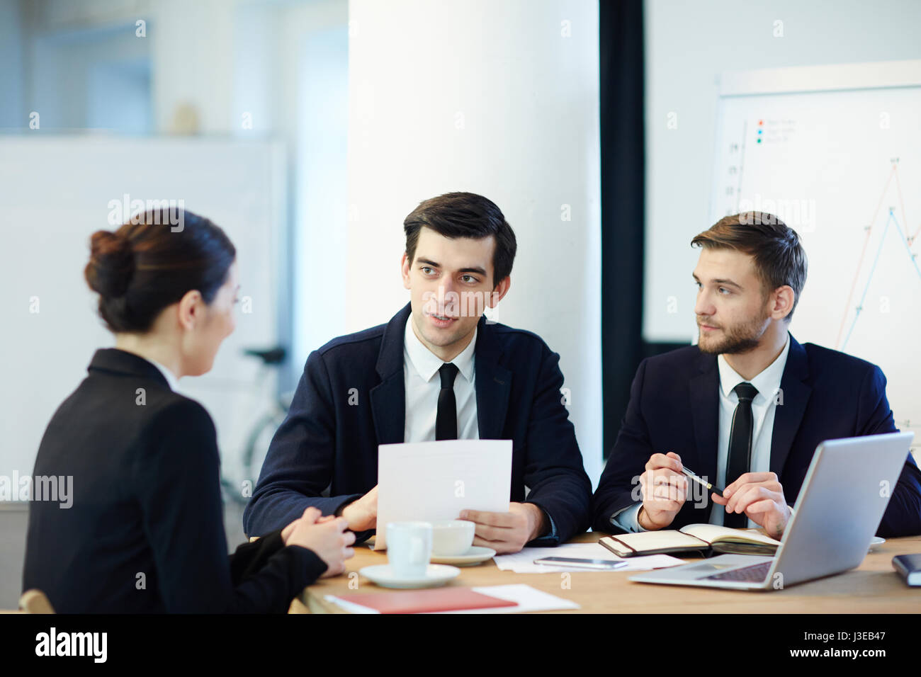 Riunione dei collaboratori Foto Stock