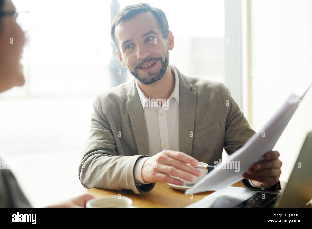 La negoziazione di business Foto Stock