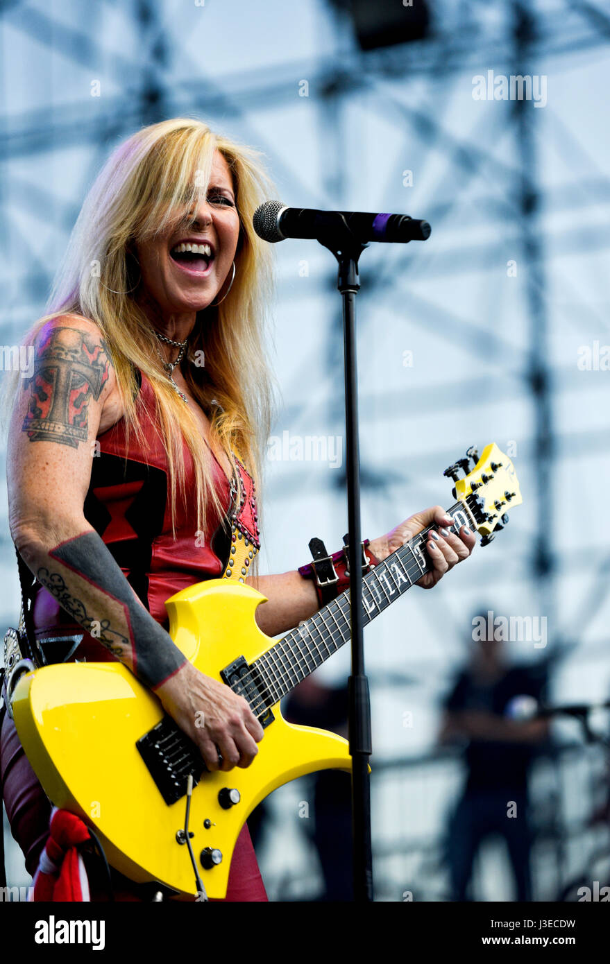 Settembre 17, 2016, Irvine, California, Lita Ford sul palco del Sirius XM Nazione capelli Fest Foto Stock