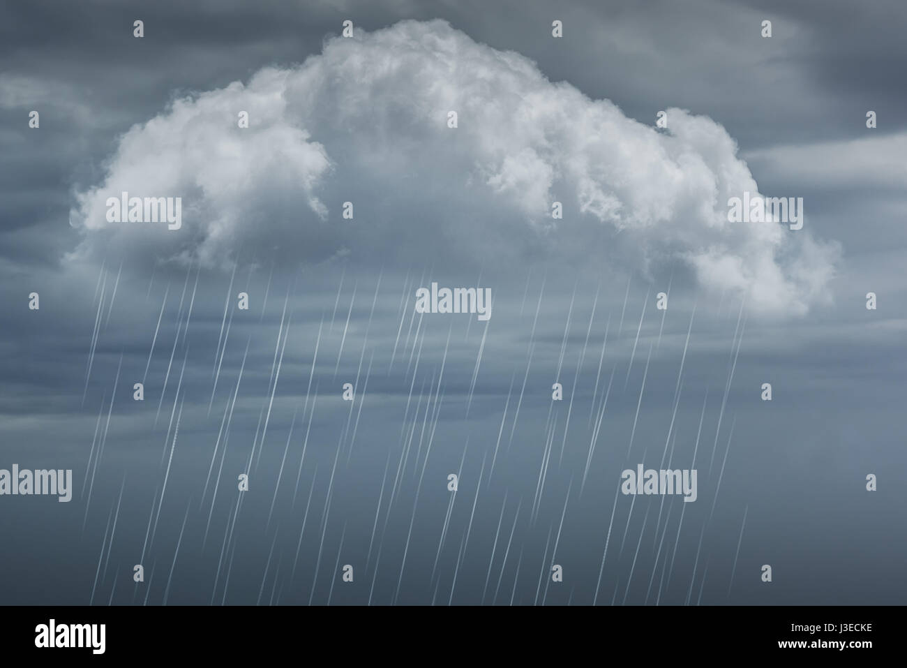 Dark nuvole temporalesche sfondo. Piovosa grigio minaccioso nuvole temporalesche - drammatico sky Foto Stock