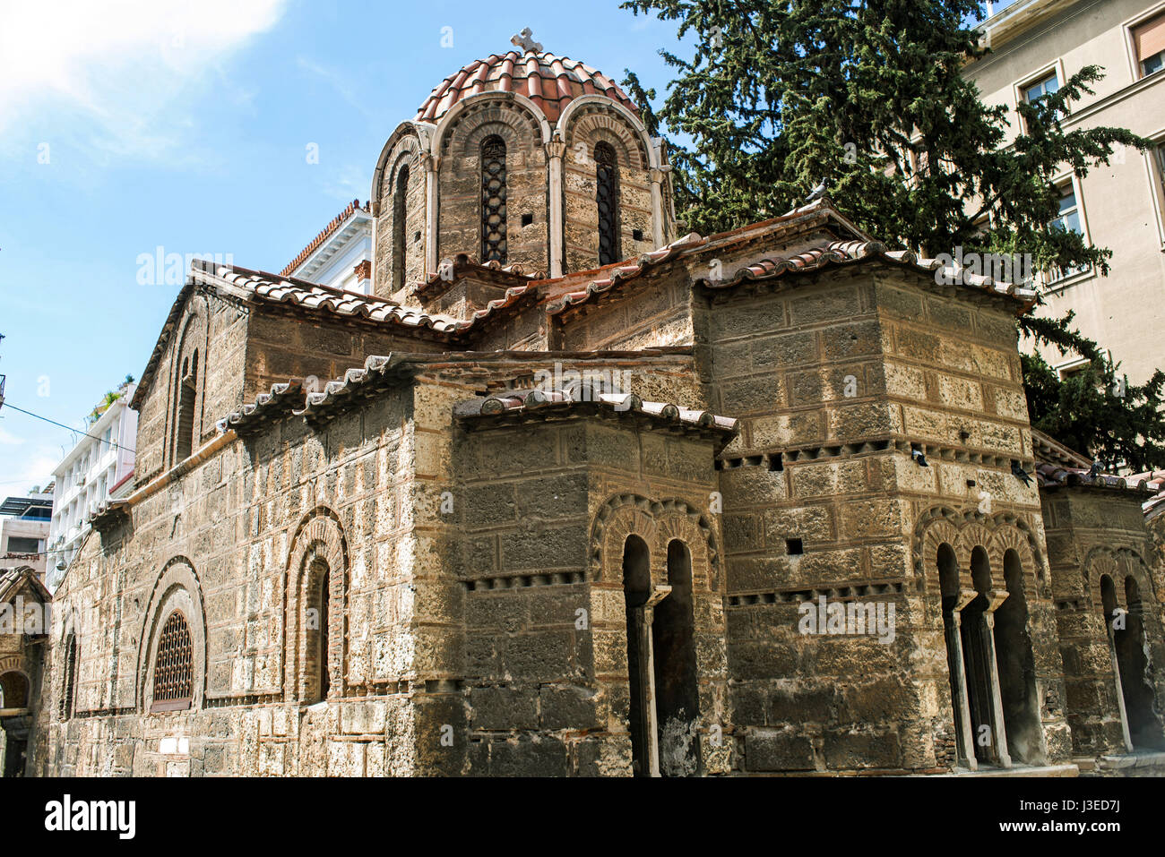Chiesa Kapnikarea ad Atene Foto Stock