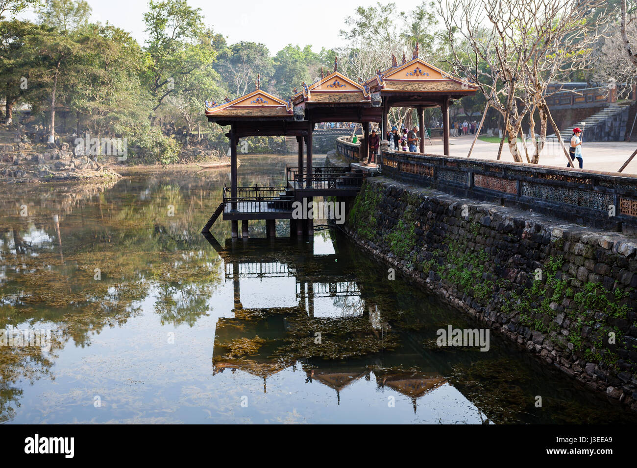 Hue, Vietnam - marzo 10 2017: Tu Duc tomba Pagoda Foto Stock