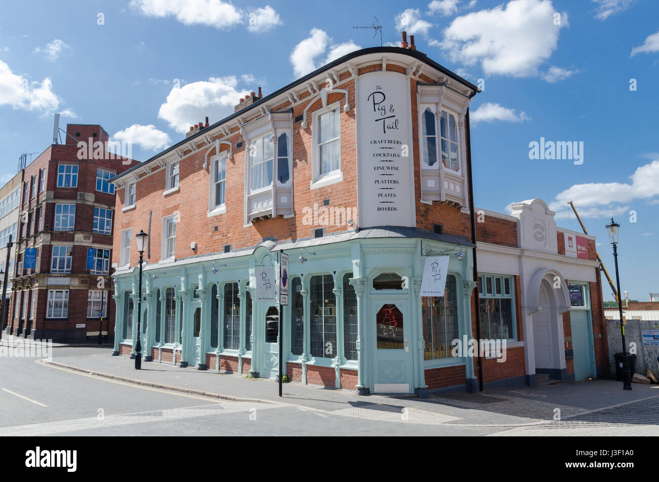 Il maiale e Tail bar in Birmingham Jewellery Quarter Foto Stock