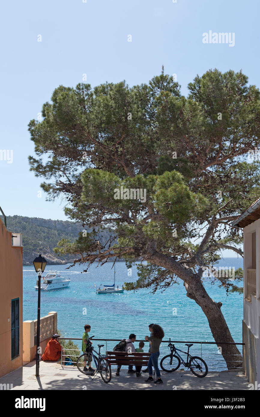 Vista del mare da Sant Elm, Mallorca, Spagna Foto Stock