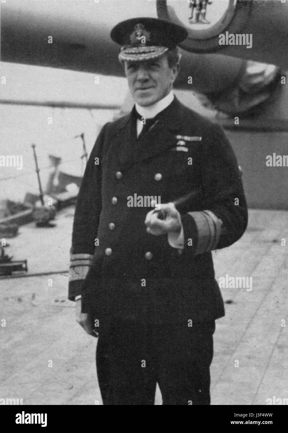 Frederick Doveton Sturdee 1916 HMS Hercules Foto Stock