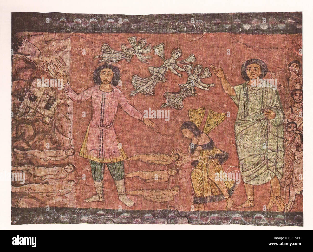 Ezechiele 2 si riferisce a un passaggio della Bibbia, in particolare dal Libro di Ezechiele nell'Antico Testamento. Essa descrive in dettaglio la visione e la vocazione divina del profeta Ezechiele, sottolineando i temi della profezia e della rivelazione divina. Foto Stock