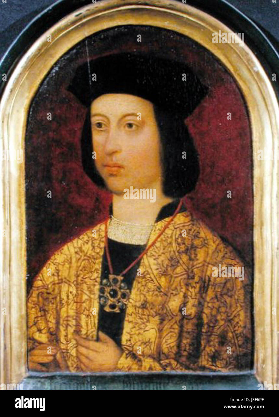 Ferdinando d'Aragona, noto anche come Ferdinando il cattolico, fu re d'Aragona e poi re di Spagna, noto per il suo matrimonio con Isabella i di Castiglia e il loro ruolo nell'unificazione della Spagna alla fine del XV secolo. Foto Stock