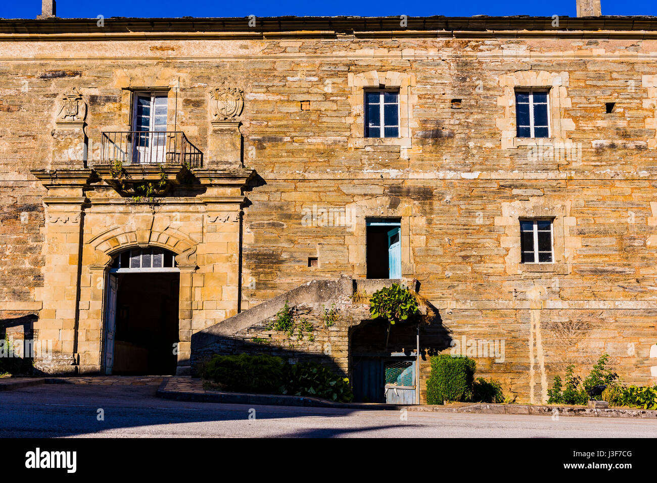 Monastero di Santa María. Villanueva de Oscos. Los Oscos, Principato delle Asturie, Spagna, Europa Foto Stock