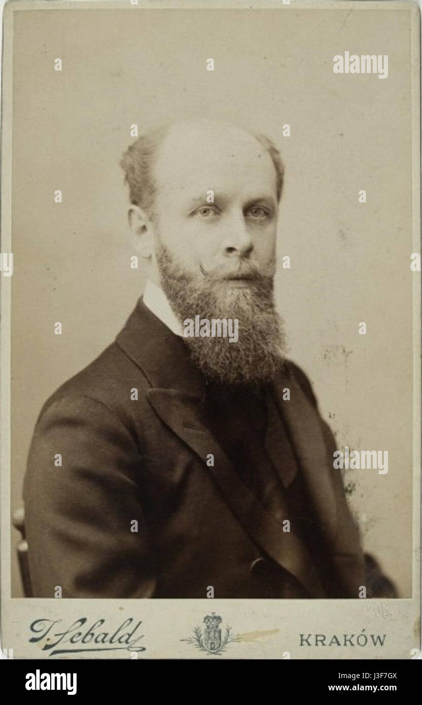 Ferdynand Hoesick era uno studioso e storico polacco, riconosciuto per il suo lavoro nella letteratura e nella cultura polacca. I suoi contributi hanno plasmato la comprensione della storia intellettuale polacca. Foto Stock