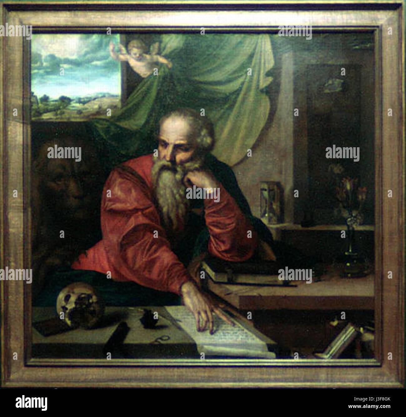 Georg Pencz Girolamo nel suo studio Foto Stock