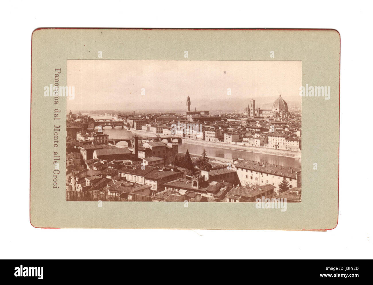 Questo si riferisce a una rappresentazione di Firenze (Firenze), una città rinomata per la sua ricca arte, cultura e storia. Firenze è considerata il luogo di nascita del Rinascimento. Foto Stock