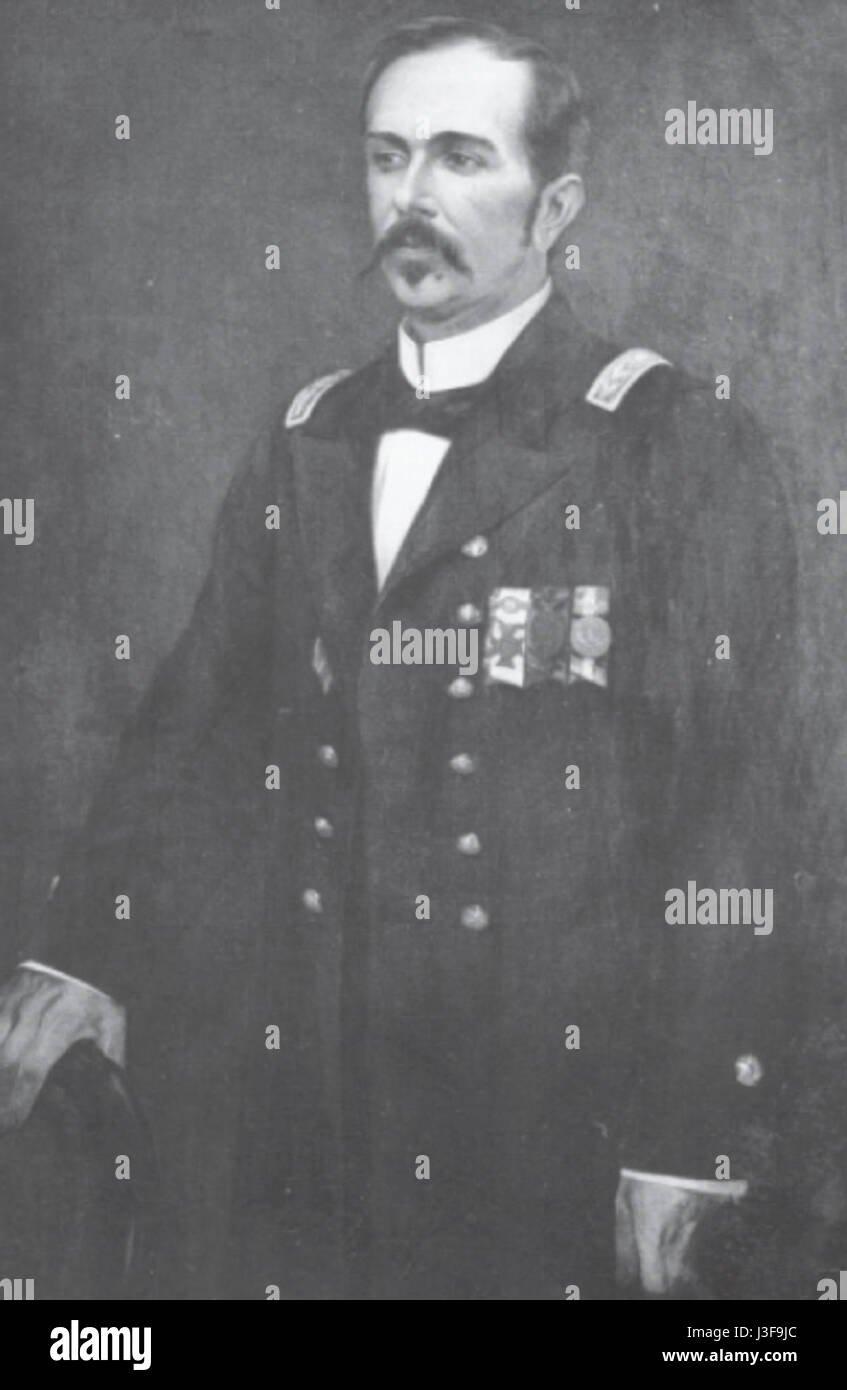 Floriano Peixoto è stato il secondo presidente del Brasile, dal 1891 al 1894. Noto per il suo background militare, Peixoto giocò un ruolo cruciale nella stabilizzazione iniziale della Repubblica brasiliana. Foto Stock