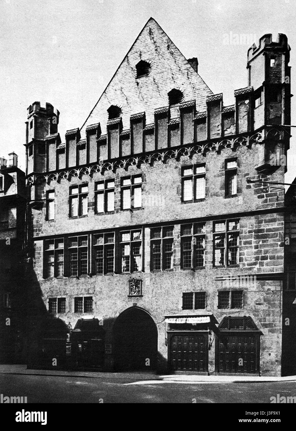 Frankfurt am Main Roemer Steinernes Haus 1910 Foto Stock