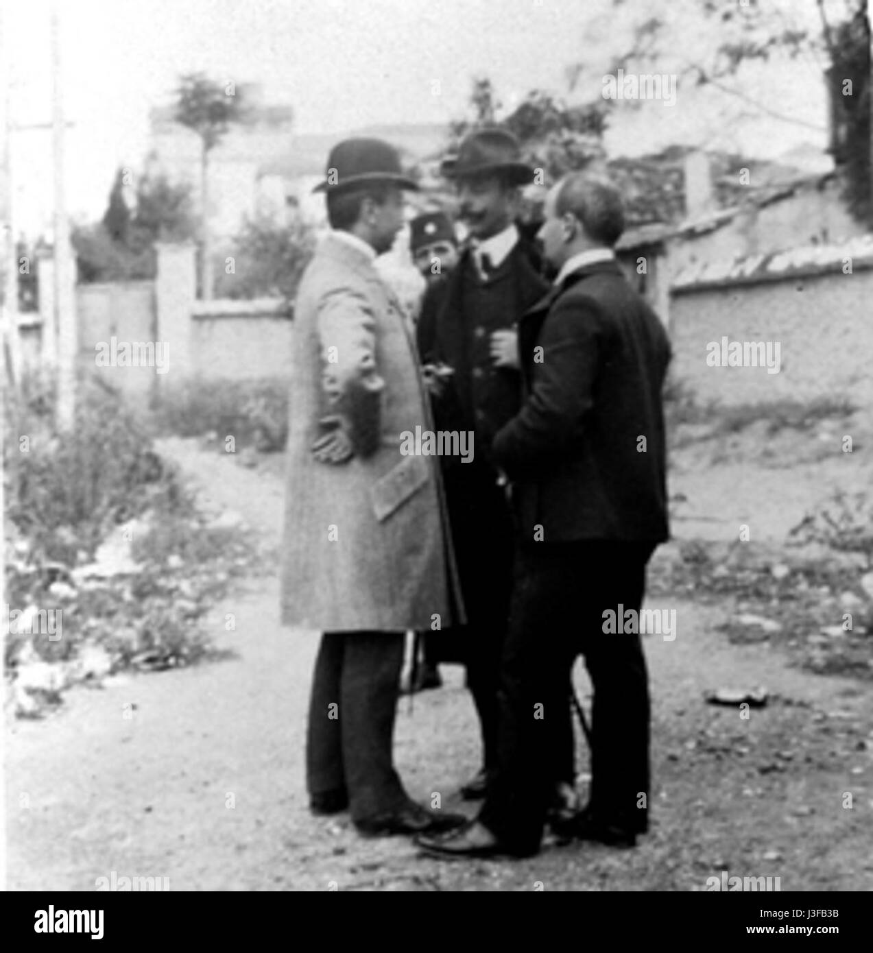 Filipos Kontogouris e tre uomini Foto Stock