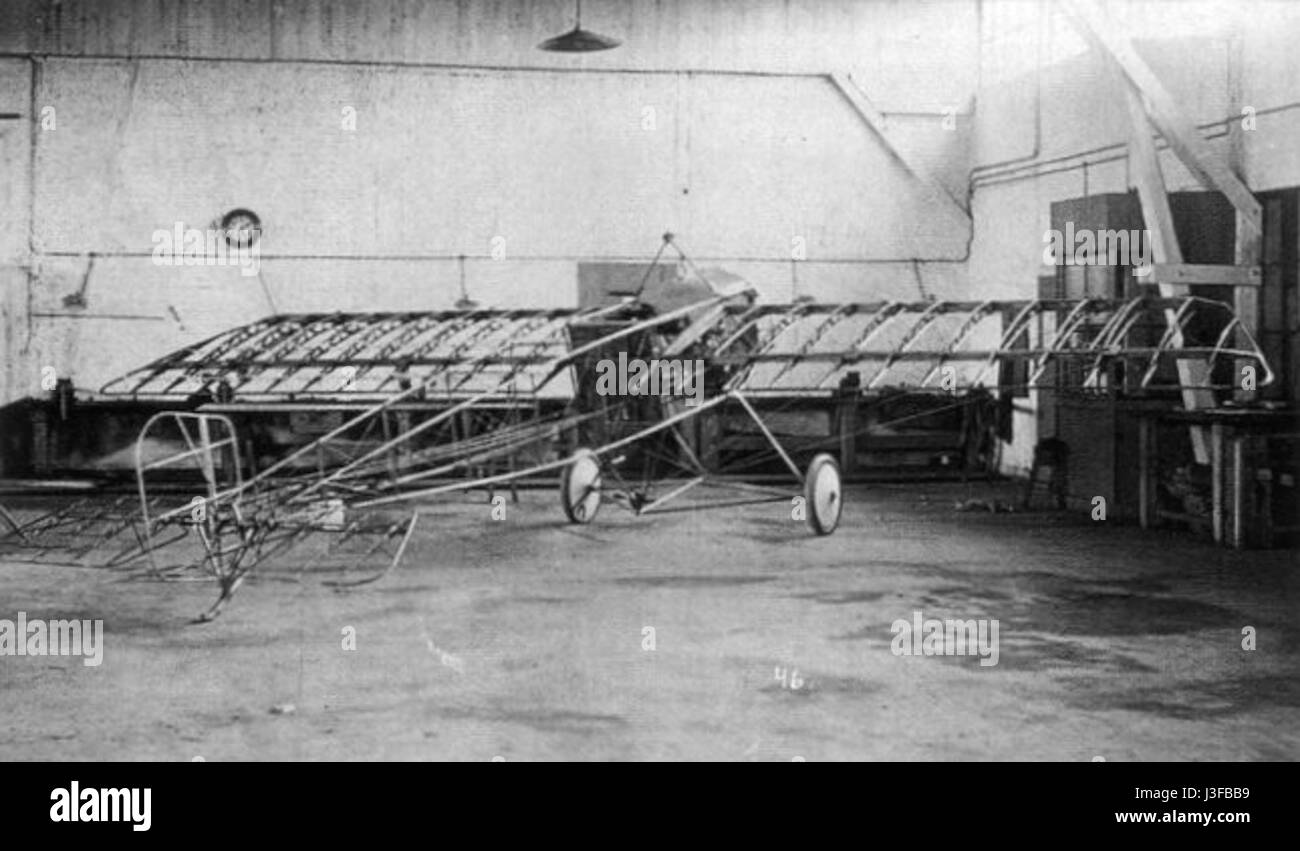 Il prototipo Fokker M5 fu un aereo pionieristico sviluppato all'inizio del XX secolo dal pioniere dell'aviazione olandese Anthony Fokker. Era una prima versione di quello che sarebbe poi diventato il Fokker Eindecker. Foto Stock