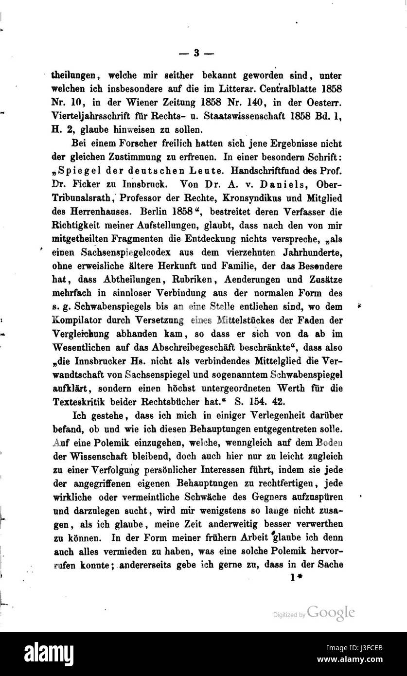 Ficker Entstehung Sachsenspiegel 007 Foto Stock