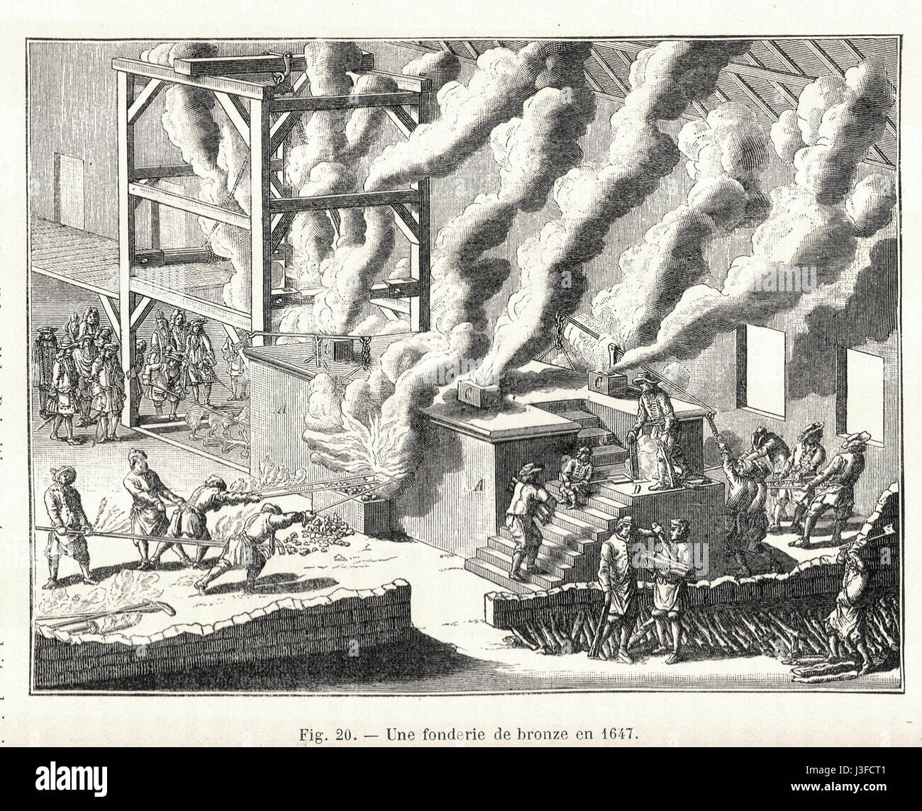 Il Fonderie Bronze 1647b si riferisce ad uno specifico prodotto di fonderia di bronzo del 1647, che mostra le tecniche e l'artigianato della lavorazione dei metalli di quel periodo. Questo oggetto riflette l'avanzata abilità nella fusione del bronzo e l'importanza storica della produzione del metallo durante il XVII secolo. Foto Stock