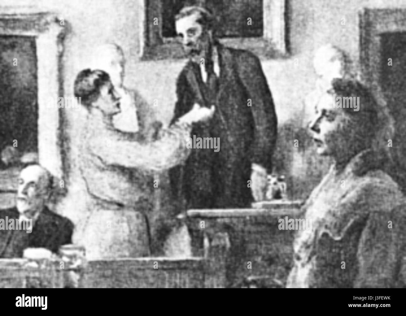 La prima ammissione di donne Fellows alla Linnean Society di Londra segnò un evento storico nell'inclusione scientifica e accademica. Questo risultato ha riconosciuto il contributo delle donne nei campi della scienza naturale durante il XIX secolo. Foto Stock