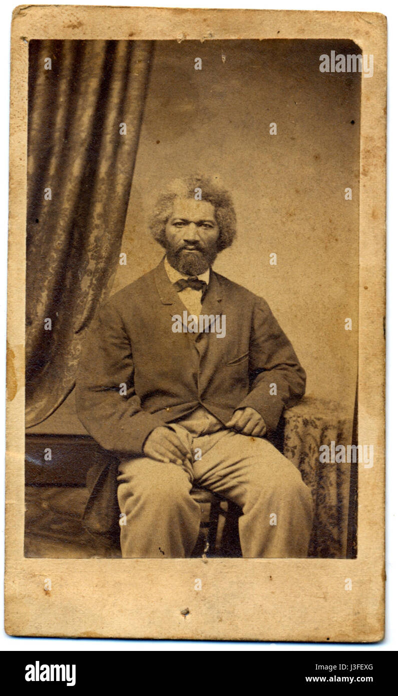 Frederick Douglass CDV dal carico Foto Stock