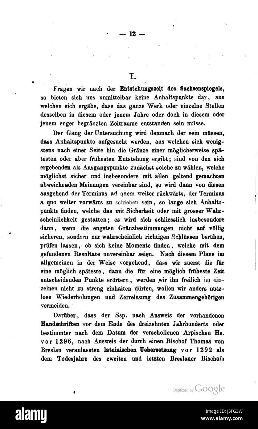 Ficker Entstehung Sachsenspiegel 016 Foto Stock