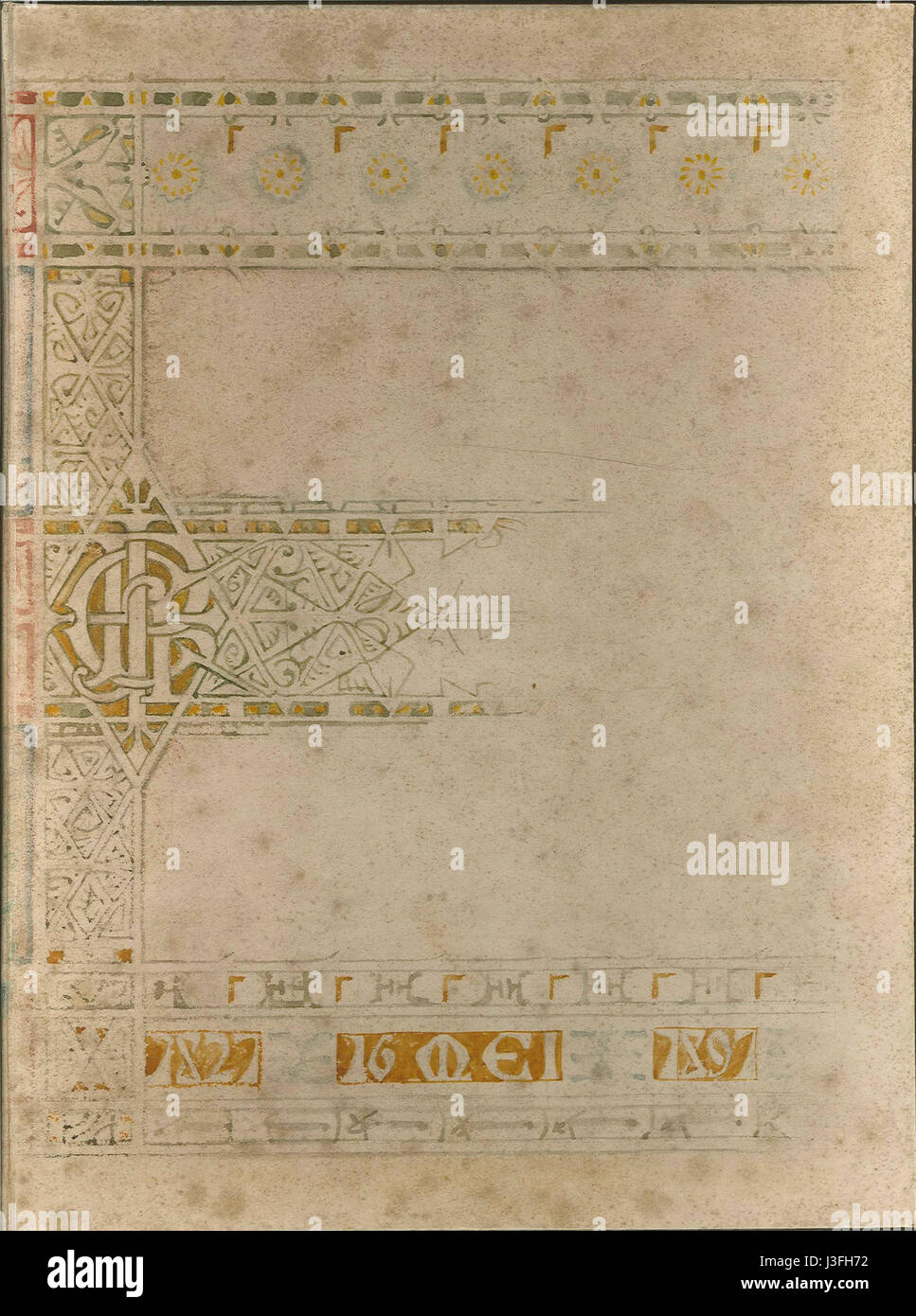 Il "Gebonden album met handtekeningen Cuypershuis 0287" si riferisce a un album rilegato con firme, probabilmente raccolto al museo Cuypershuis. Il design della copertina mostra il significato della collezione e il patrimonio culturale ad essa legato. Foto Stock