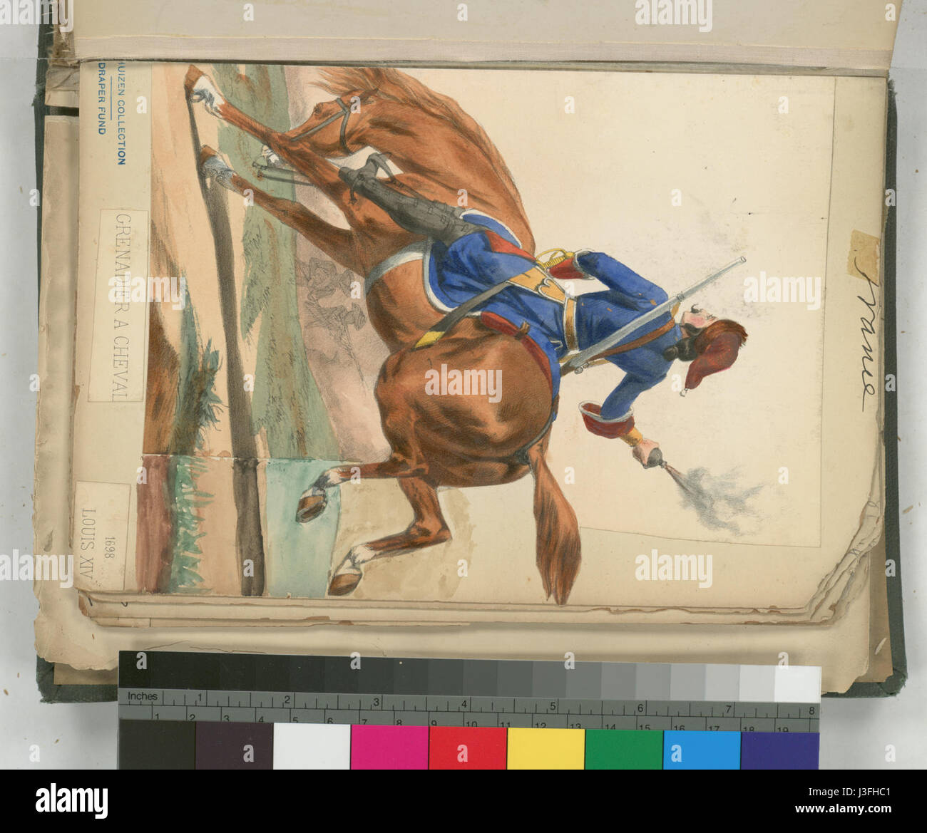 Questa immagine raffigura il regno di Luigi XIV di Francia, uno dei monarchi più influenti della storia europea. Il periodo di tempo, 1680-1700, riflette la sua vasta influenza politica, culturale e militare durante il suo dominio sulla Francia, spesso indicato come il Re Sole. Foto Stock