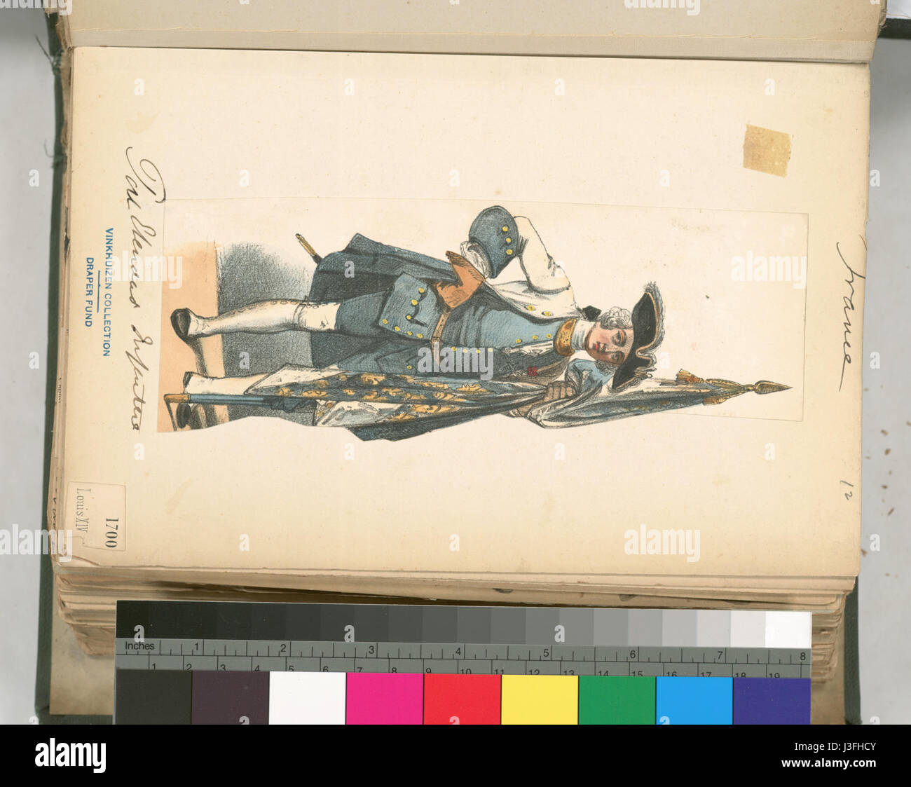 Questa opera storica discute del regno di Luigi XIV di Francia dal 1700 al 1720, un periodo segnato dal dominio assoluto del re e dalla grandiosità della cultura e della politica francese. Il documento, conservato presso la New York Public Library, include riferimenti agli sviluppi politici, sociali e culturali della Francia durante il tardo regno del Re Sole. Foto Stock