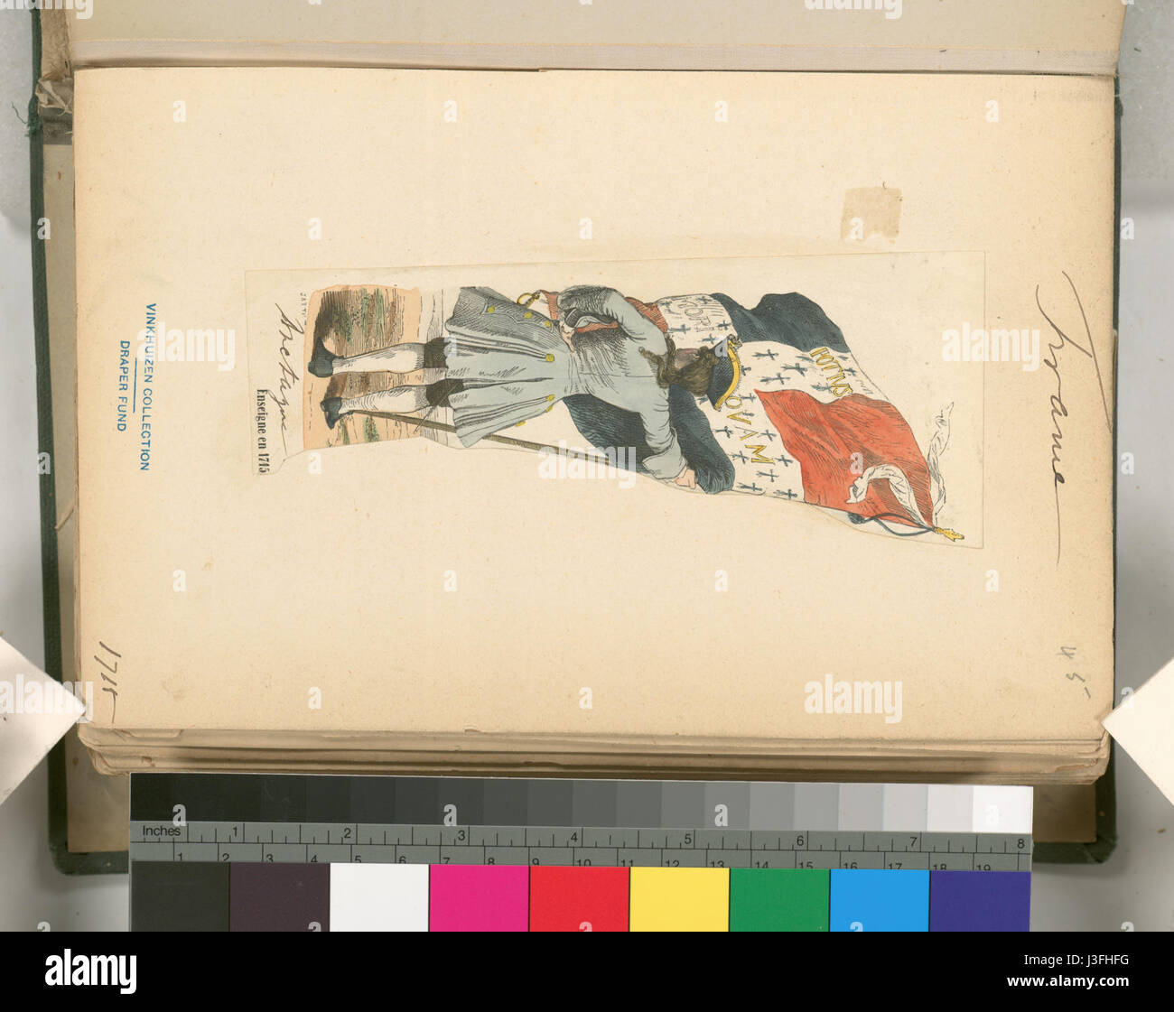 Questa immagine raffigura una scena storica o una figura dalla Francia durante il regno di Luigi XIV, tra il 1700 e il 1720. Conosciuto per il suo lungo governo e la sua influenza sulla politica e la cultura europea, Luigi XIV, noto anche come Re Sole, ha notevolmente plasmato la storia della Francia e della sua monarchia. Foto Stock