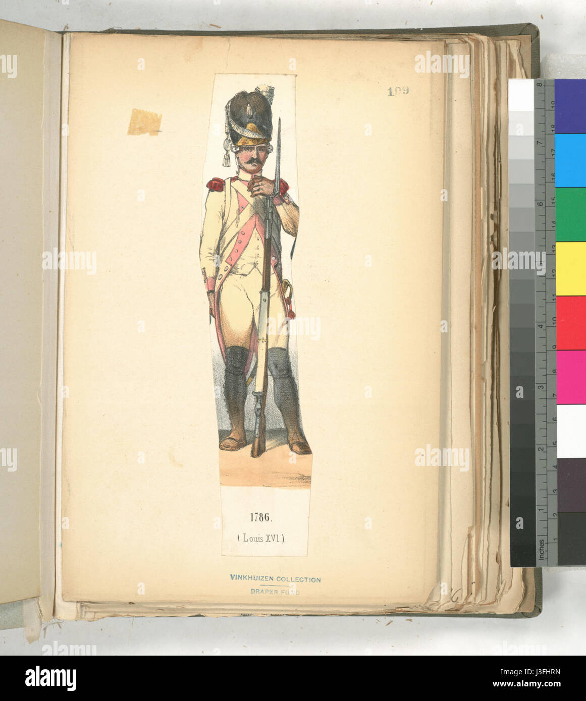 Una mappa storica della Francia come apparve nel 1786, che descriveva i confini politici e le caratteristiche geografiche del periodo. Foto Stock