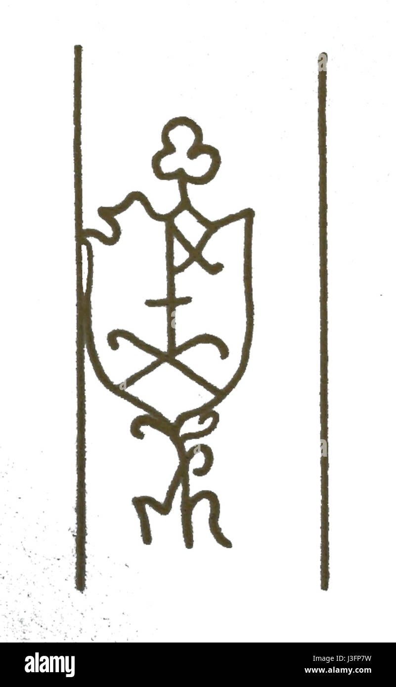 Si riferisce a una filigrana, "Filigrane MH croix", probabilmente utilizzata su carta o altri materiali. Il numero 07857 può rappresentare un numero di lotto o un codice di identificazione. Foto Stock