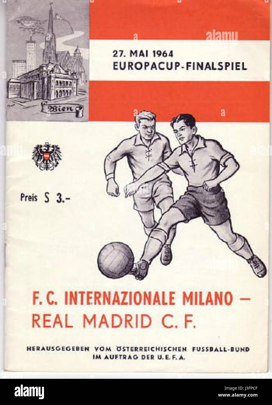 Finale 1963 64 ChampionsEuropeens Foto Stock