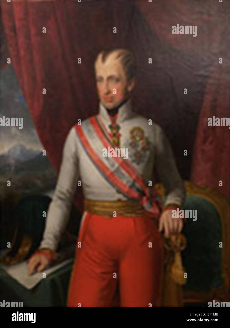 Ferdinando i d'Austria, che regnò dal 1835 al 1848, fu un monarca influente durante l'Impero austriaco. Il suo regno vide sfide politiche e sociali, comprese le rivoluzioni del 1848. Nonostante il suo governo relativamente debole, Ferdinando giocò un ruolo significativo nel plasmare la storia del empireâ durante un periodo turbolento. Foto Stock