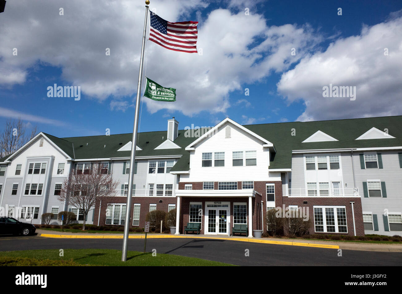 Home presbiteriana per senior e cura di memoria residenti. Andover Minnesota MN USA Foto Stock