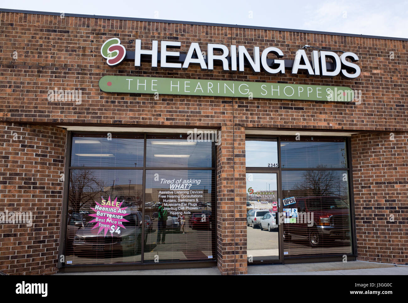Hearing Aid shop Roseville Minnesota MN USA Foto Stock