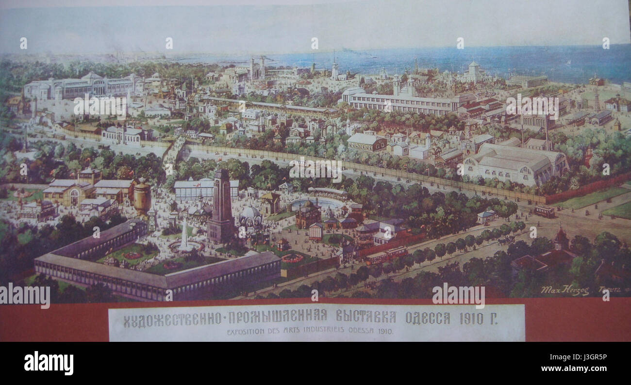 Uccello generale vista di odessa exposition 1910 Foto Stock