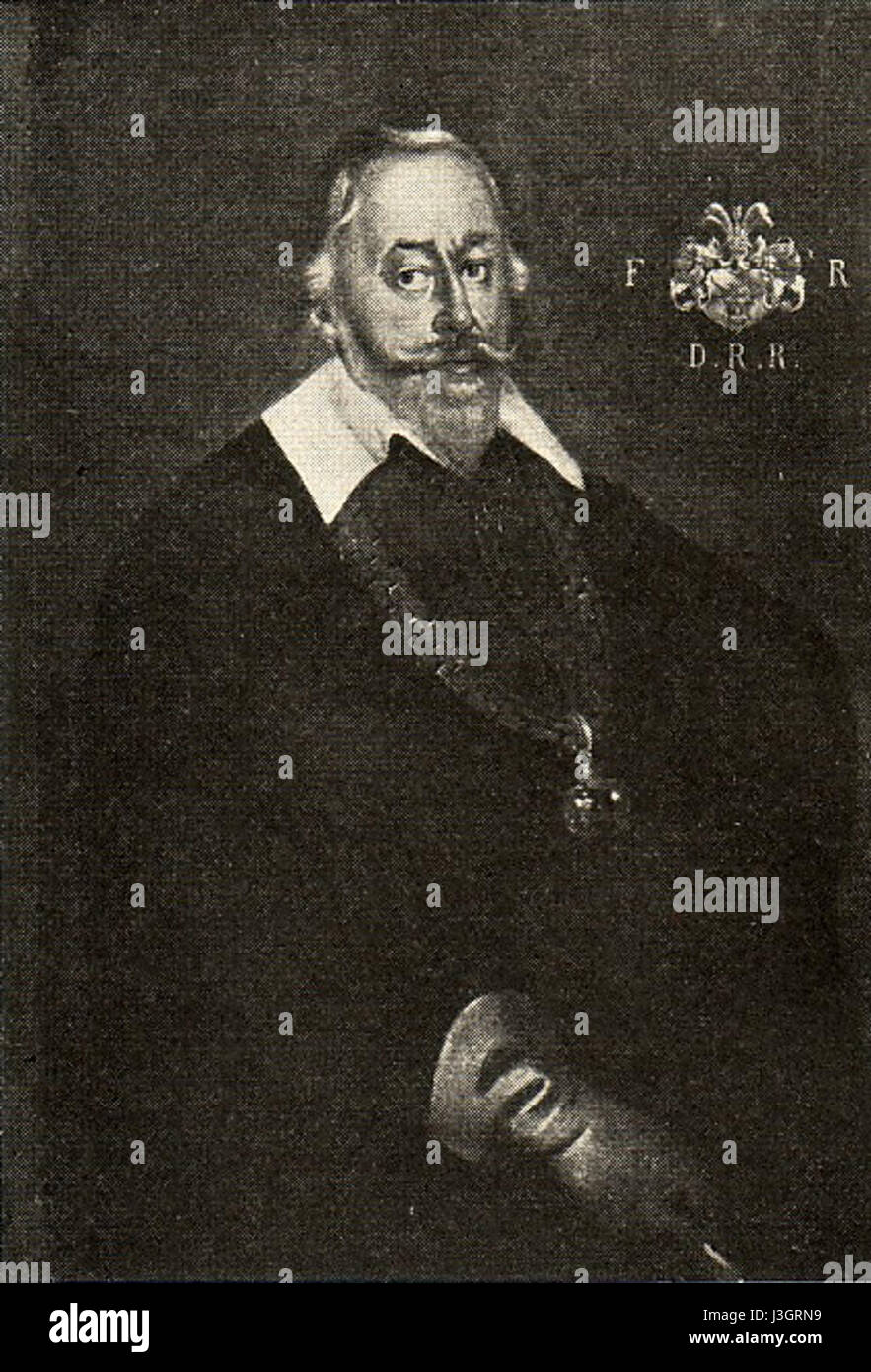 Frederik Reedtz era un nobile danese e funzionario governativo, attivo tra la fine del XVI e l'inizio del XVII secolo. Il suo lavoro fu fondamentale per il panorama politico e sociale della Danimarca in quel periodo. Foto Stock