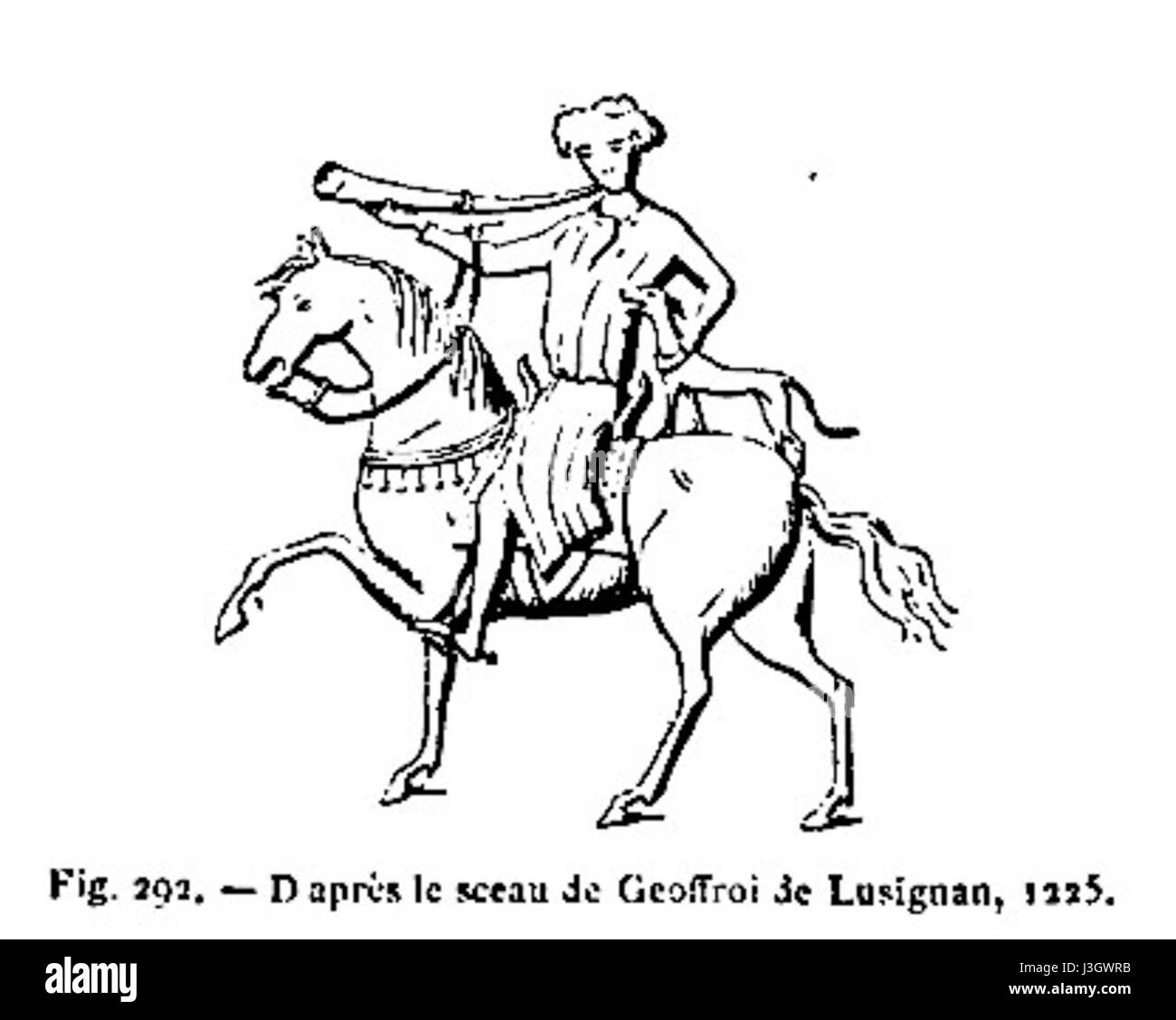 Geoffroi Luisgnan fu una figura del XIII secolo, probabilmente notevole per i suoi contributi negli studi medievali, nella storia politica o sociale, attivi durante gli anni '1200 Foto Stock