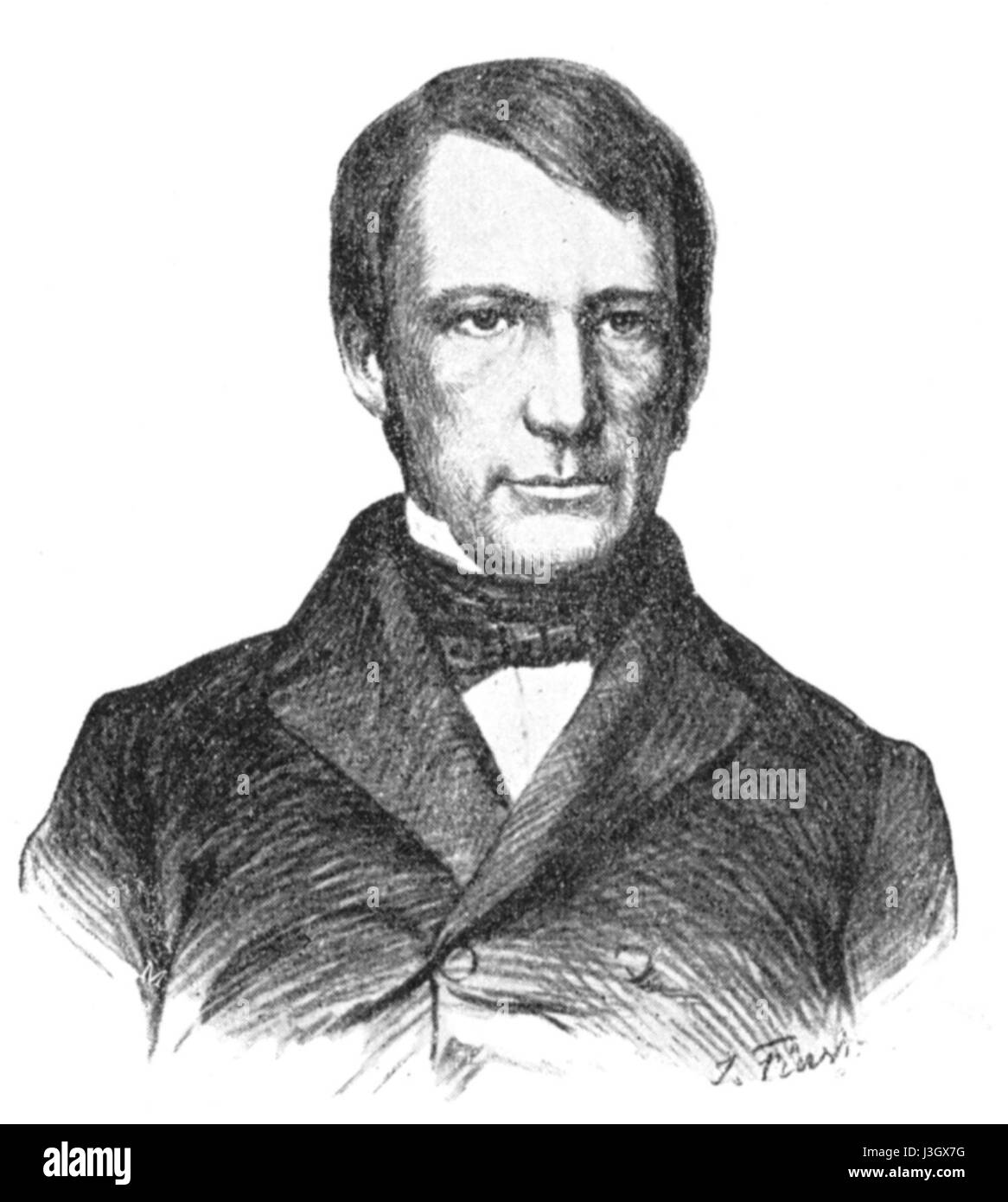 Georg Waitz fu un importante storico tedesco, riconosciuto per il suo lavoro sulla storia medievale, in particolare la storia del Sacro Romano Impero. Le sue ricerche contribuirono significativamente alla storiografia tedesca nel XIX secolo. Foto Stock