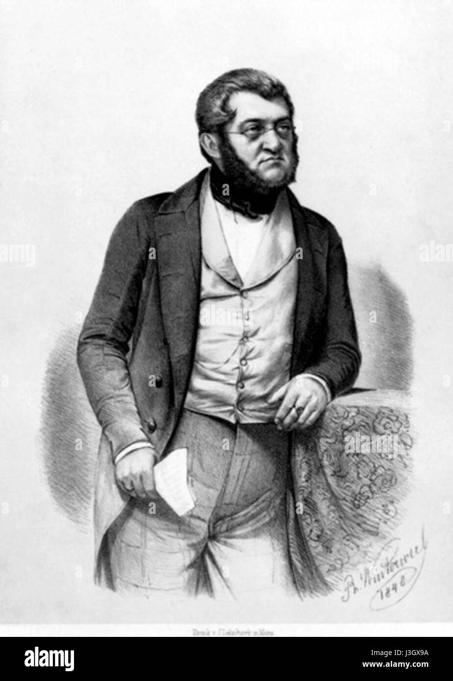 Georg von Vincke era un politico e funzionario pubblico tedesco nel XIX secolo. È noto per i suoi contributi alla politica, al diritto e all'amministrazione tedesca, in particolare nella regione della Vestfalia. Foto Stock