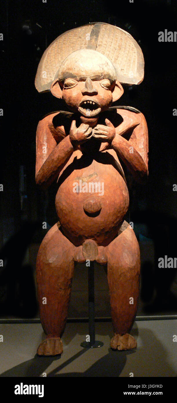 Gedenkfigur Kamerun Berlino Dahlem Foto Stock