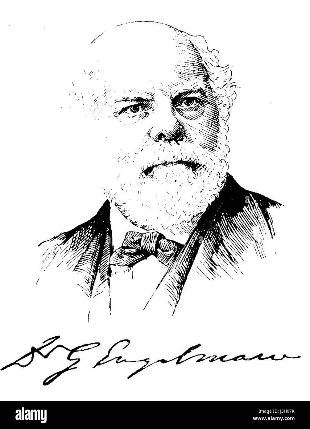 Georg Engelmann fu un importante botanico tedesco-americano del XIX secolo, noto per il suo lavoro nel campo della botanica, in particolare nello studio dei cactus e delle succulente. I suoi contributi alla classificazione delle piante e il suo lavoro con la flora dell'Occidente americano rimangono molto apprezzati. Foto Stock