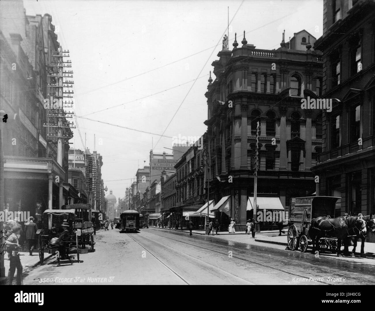 George Street a Hunter Street, Sydney dal Powerhouse Museum Collection Foto Stock