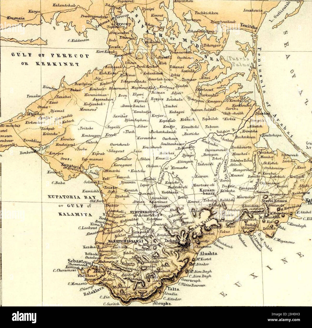 Fullarton, A. & Co. Caucausus & Crimea. 1872 (O) Foto Stock